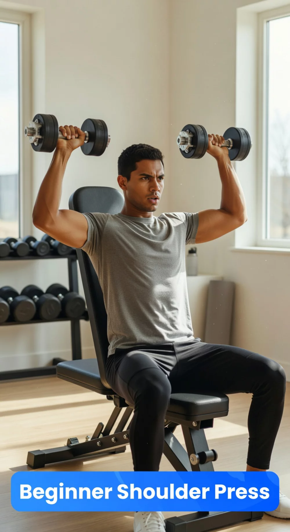 Beginner Dumbbell Shoulder Press That Builds Safe Overhead Strength