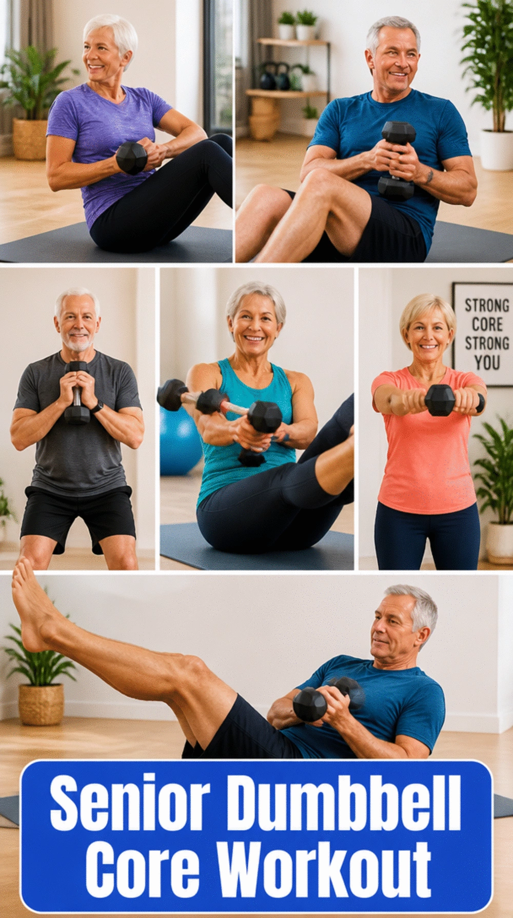 Senior Dumbbell Core Workout That Improves Balance and Stability Daily
