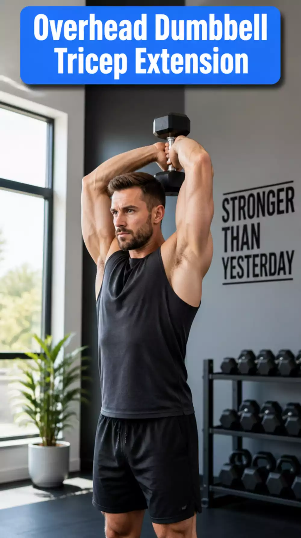 Overhead Dumbbell Tricep Extension That Grows the Long Head of the Tricep