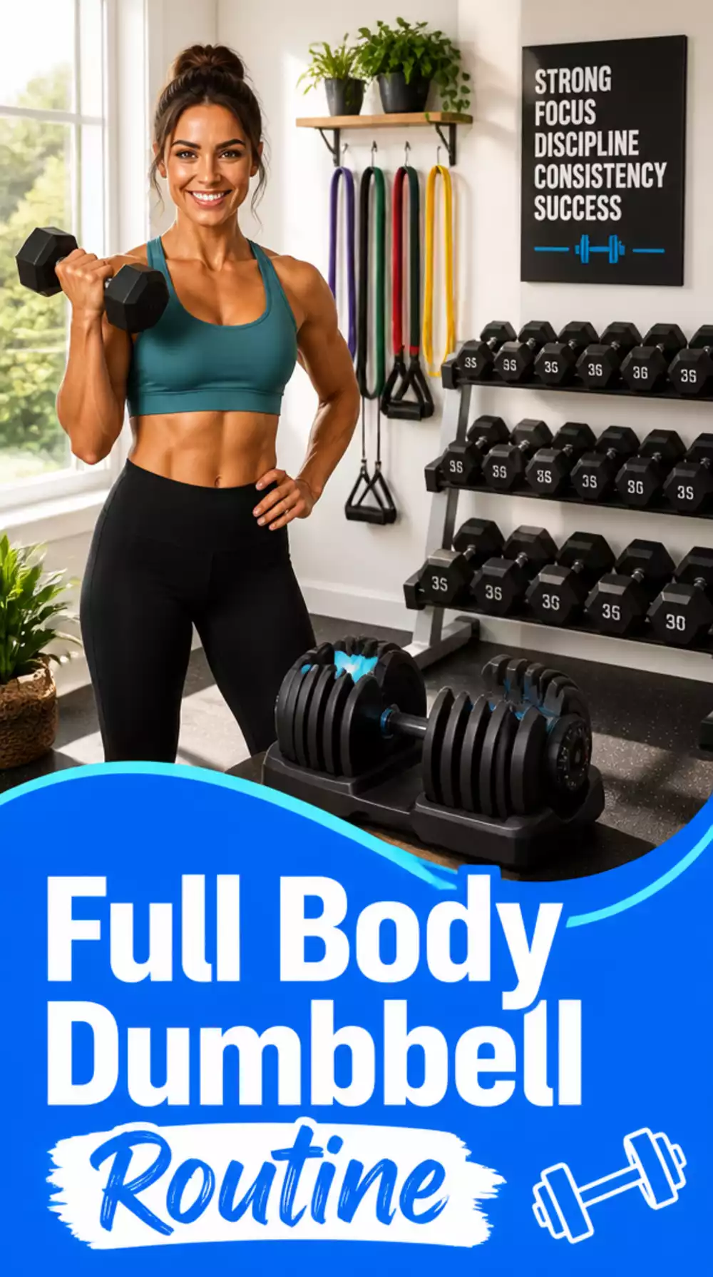 Home Dumbbell Full Body Routine That Needs Just 6 Square Feet
