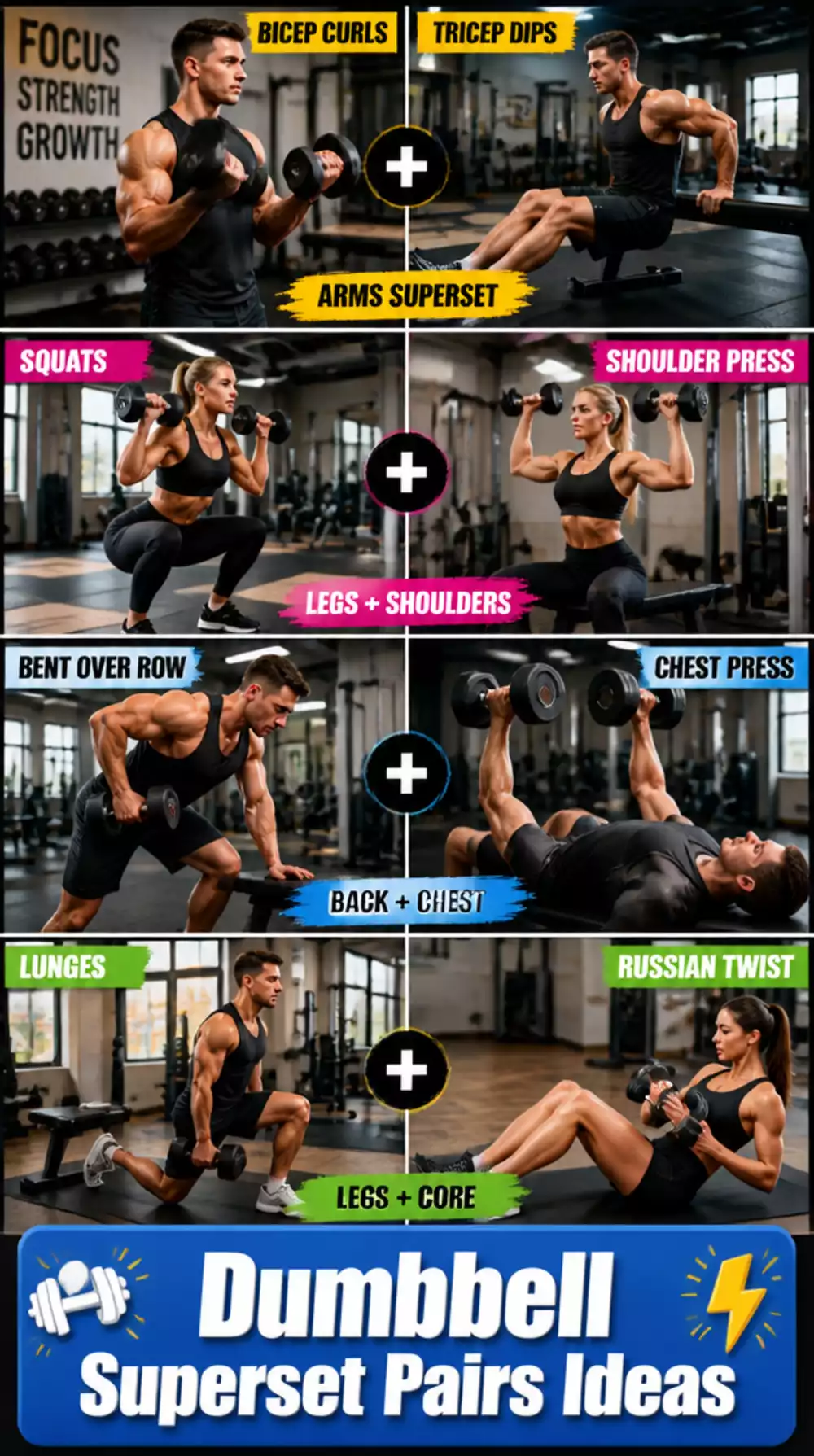 Dumbbell Superset Pairs That Cut Workout Time Without Cutting Muscle Stimulus