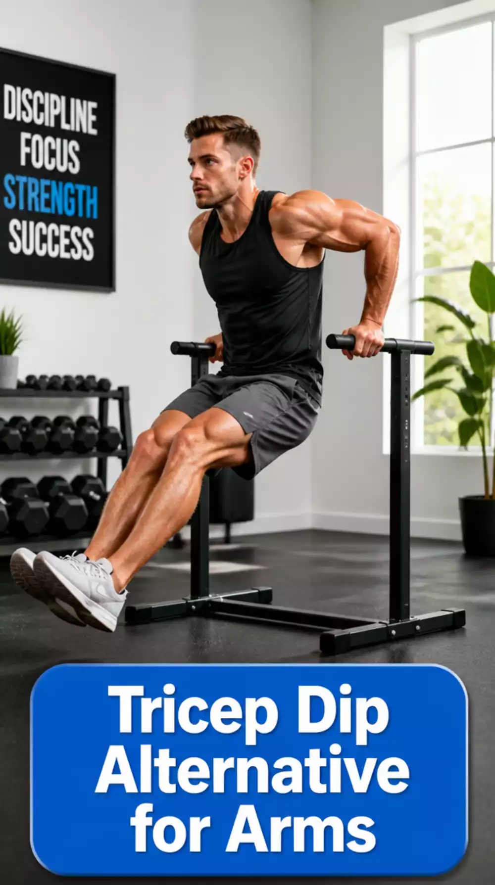 Dumbbell Tricep Dip Alternative That Builds Arm Size Without a Bench