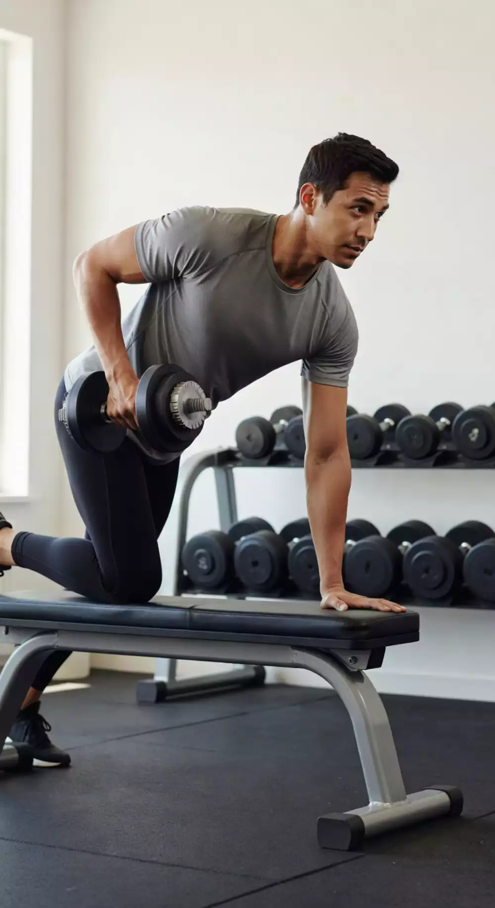 Home Dumbbell Row for Absolute Beginners with No Gym Experience