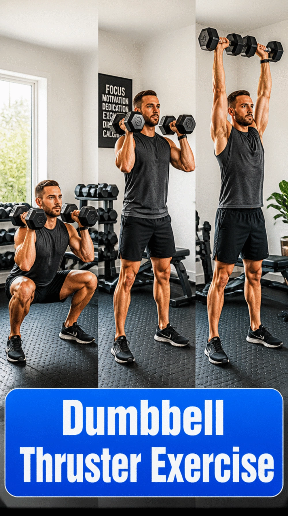 Dumbbell Thruster Exercise That Hits Every Muscle Group at Once