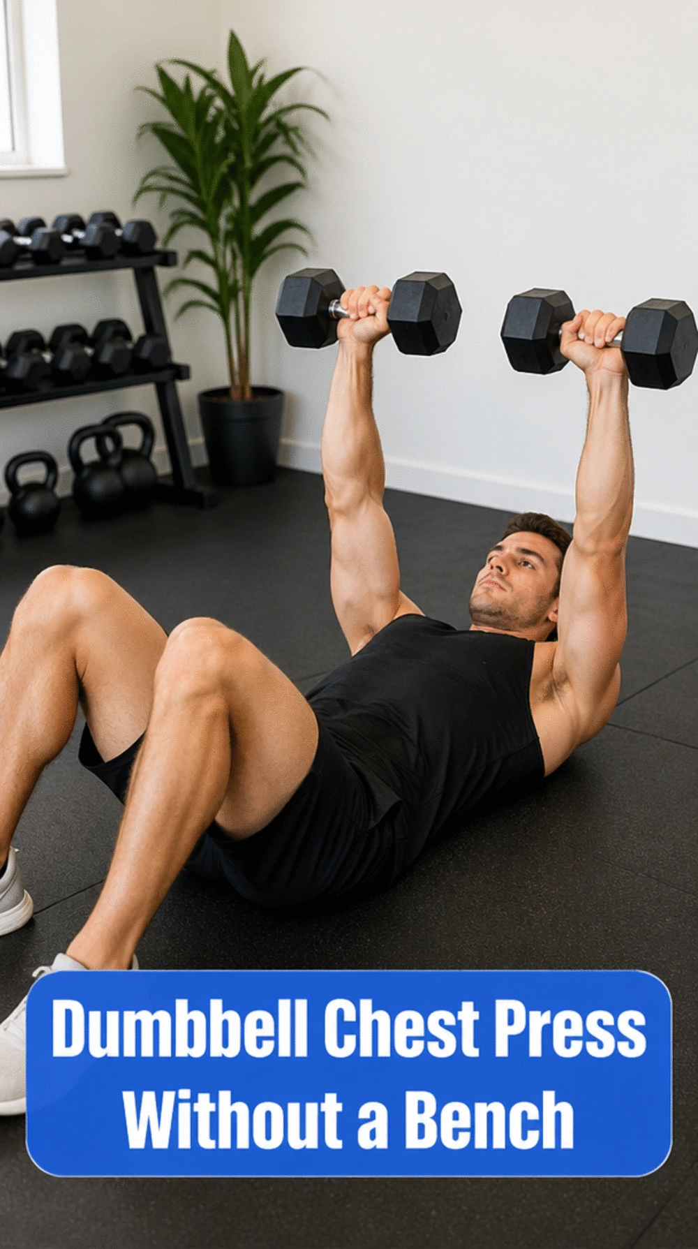 Dumbbell Chest Press Without a Bench That Works for Home Training