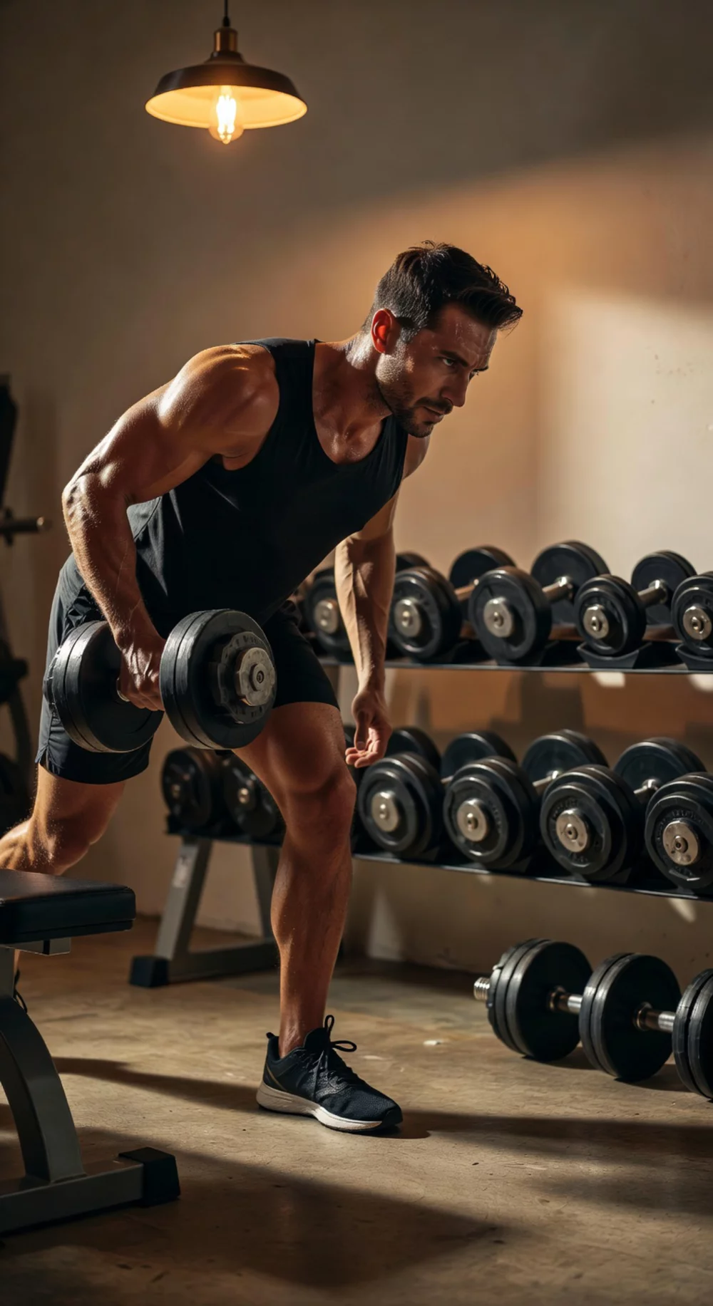 Home Dumbbell Row That Strengthens the Mid-Back for Better Posture