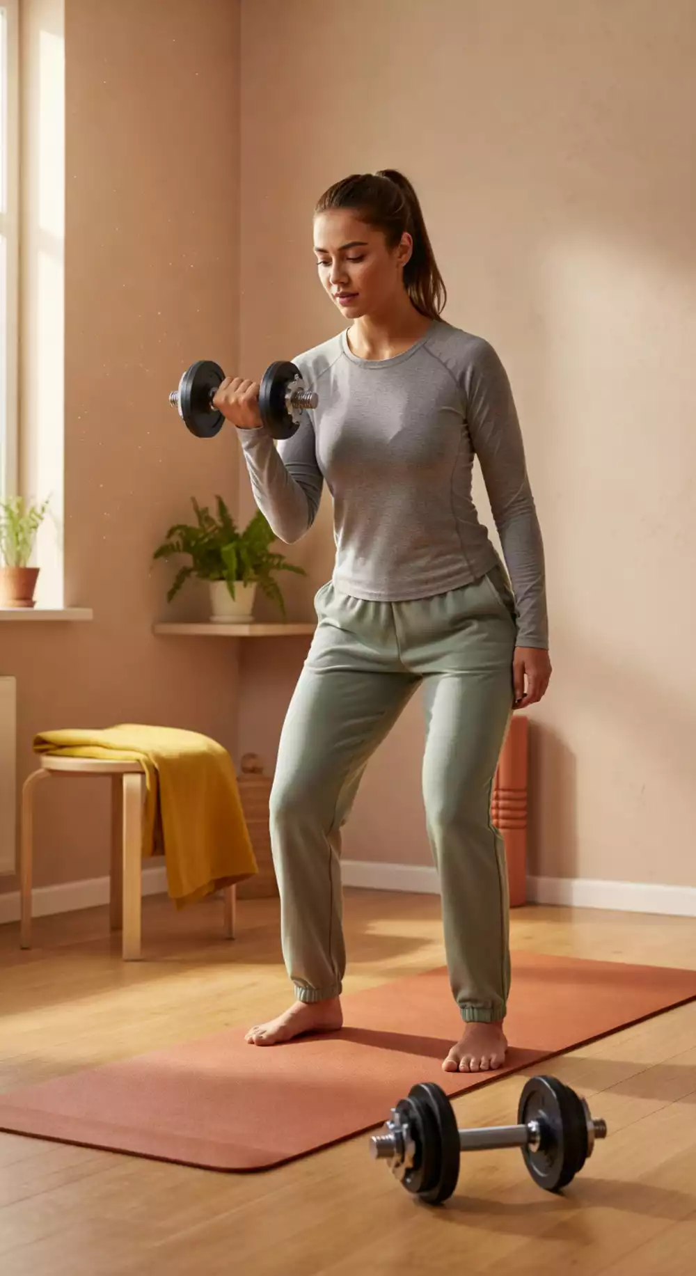 First Home Dumbbell Workout That Starts Gently and Builds Slowly