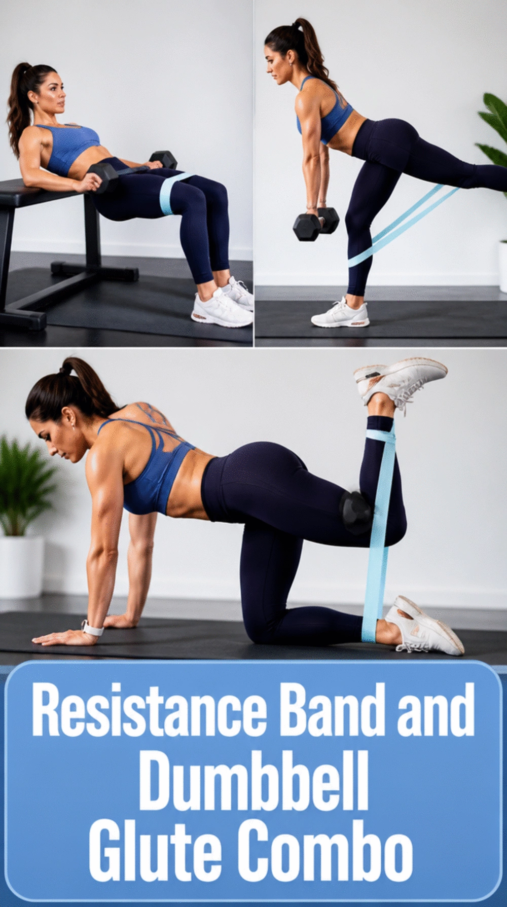Resistance Band and Dumbbell Glute Combo That Doubles the Activation