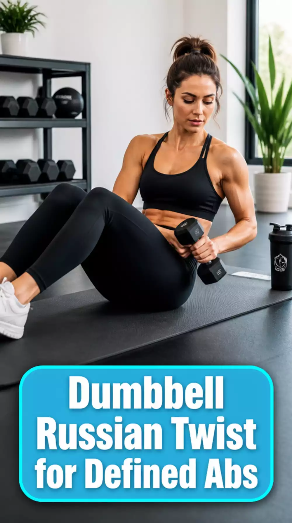 Dumbbell Russian Twist That Burns the Obliques and Rotational Core