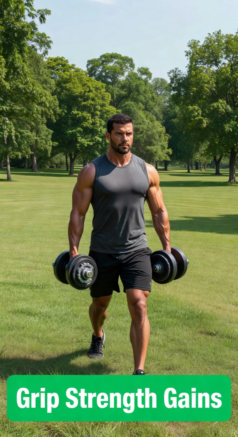Dumbbell Farmer Carry That Builds Grip Strength and Total Body Endurance