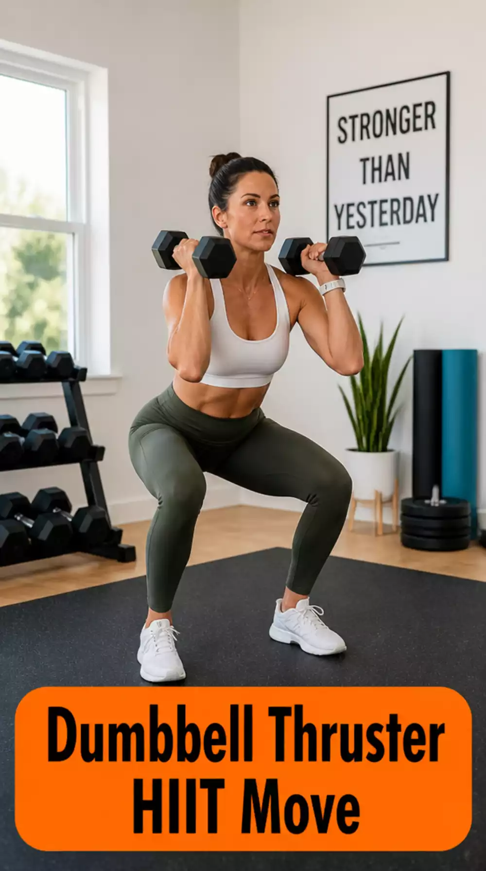 Dumbbell Thruster HIIT Move That Spikes Heart Rate and Works Every Muscle