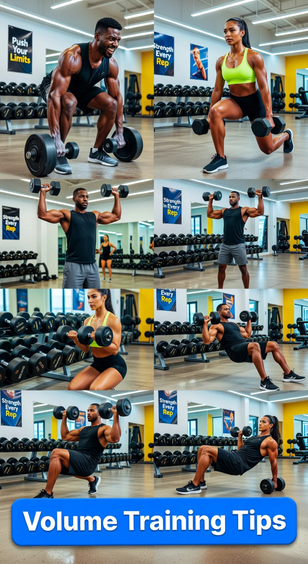 Dumbbell Volume Training Session That Runs Full Sets with Proper Rest