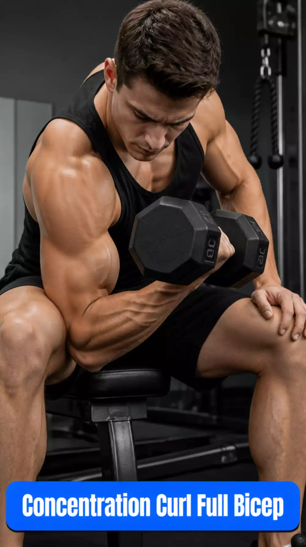 Concentration Curl That Forces a Full Bicep Contraction on Every Rep