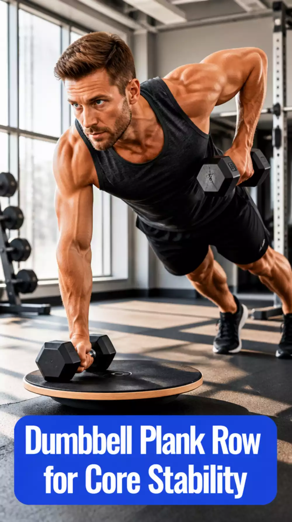 Dumbbell Plank Row That Works Core Stability and Back Together