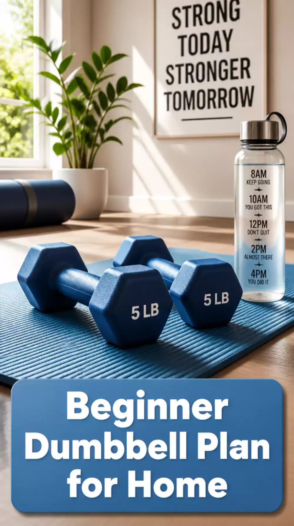 Beginner Dumbbell Plan for Home That Needs Only One Pair of Weights