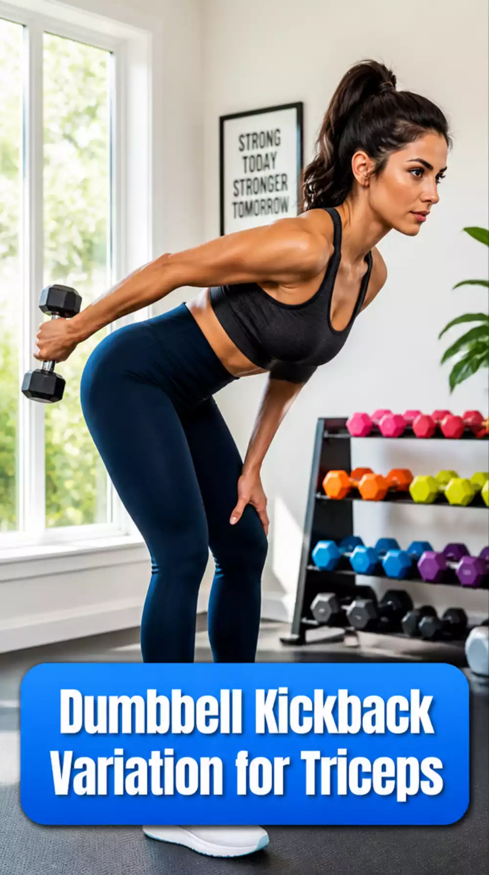 Dumbbell Kickback Variation That Isolates the Tricep at Full Extension