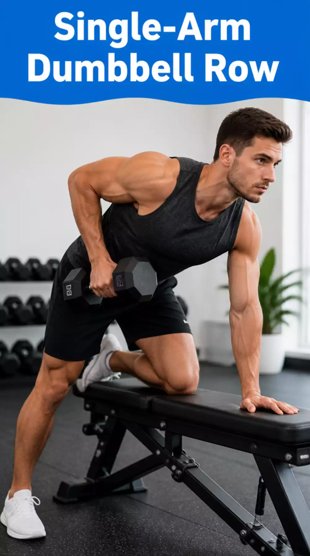 Single-Arm Dumbbell Row That Allows Heavier Loading Per Side