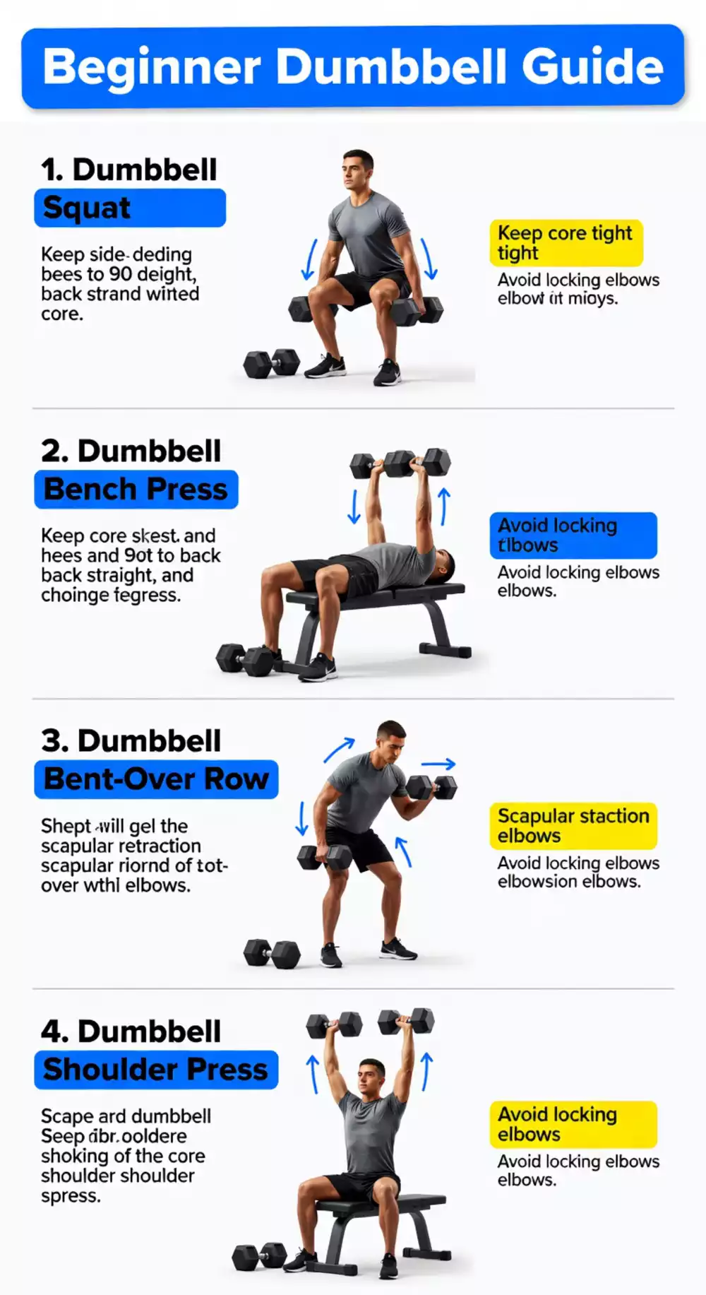 Beginner Dumbbell Workout Guide That Explains Every Move Step by Step
