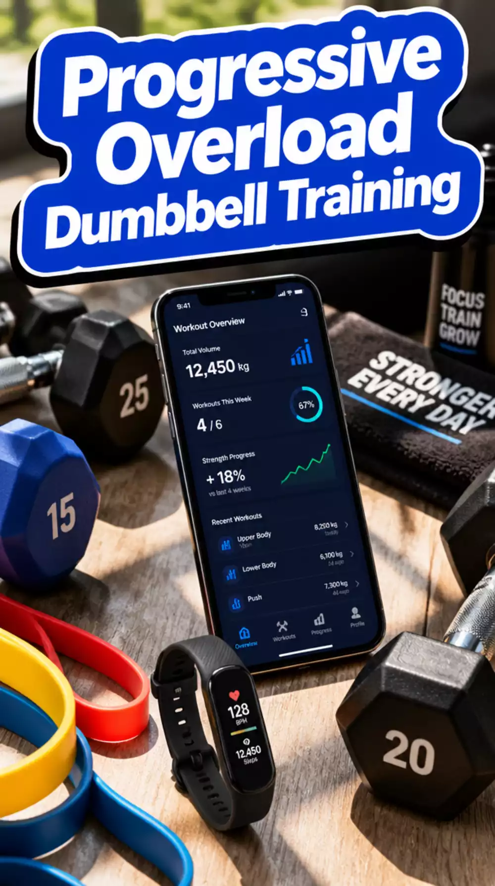 The Progressive Overload Trick That Turns Dumbbell Work Into Muscle