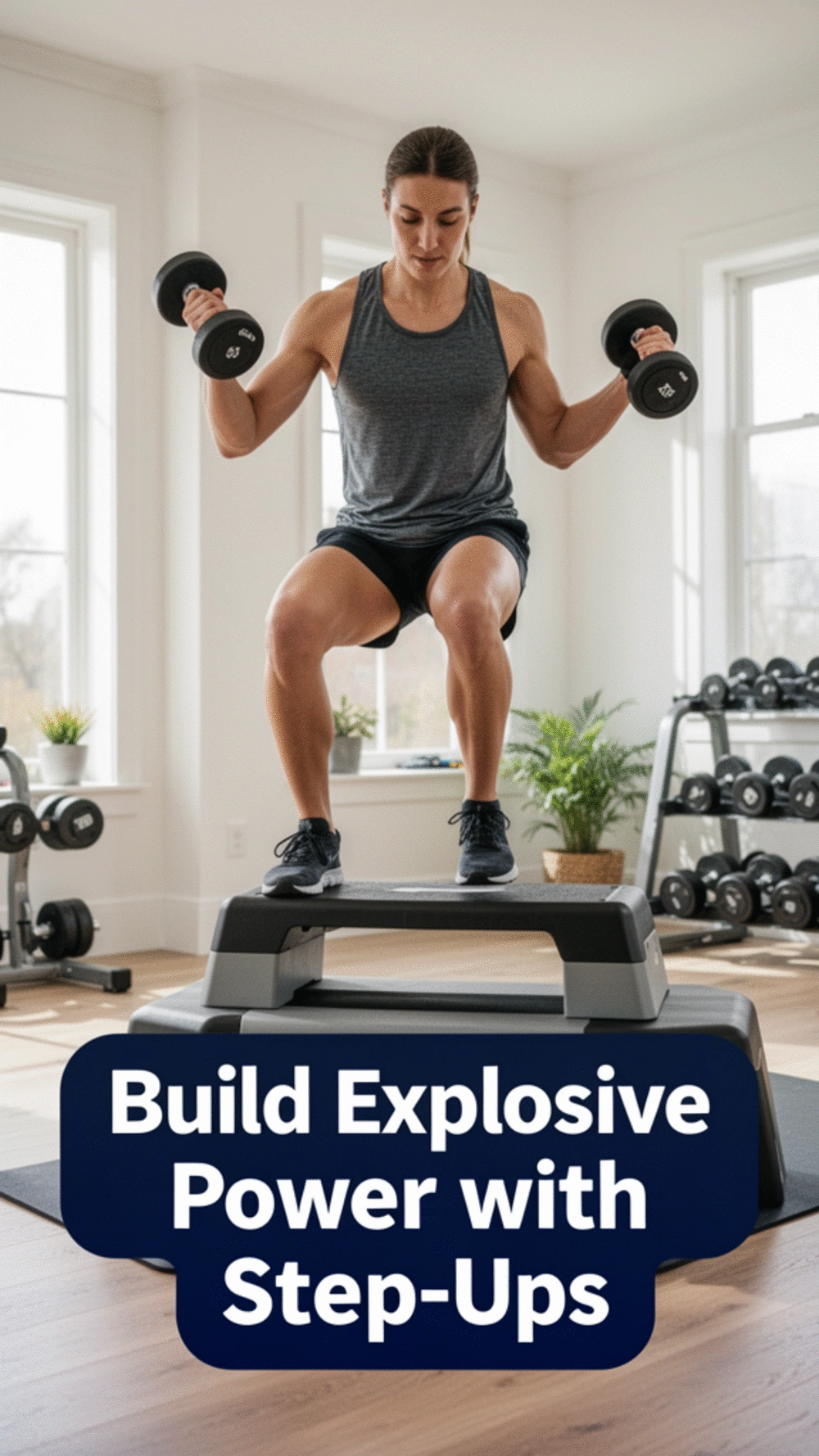Build Explosive Power with Dumbbell Step-Ups for Better Strength