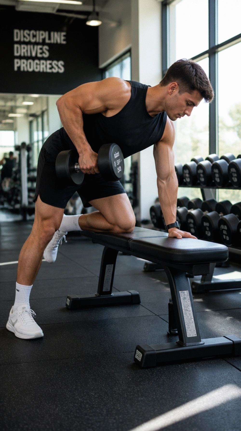 Single-Arm Dumbbell Row That Allows Maximum Load on Pull Day
