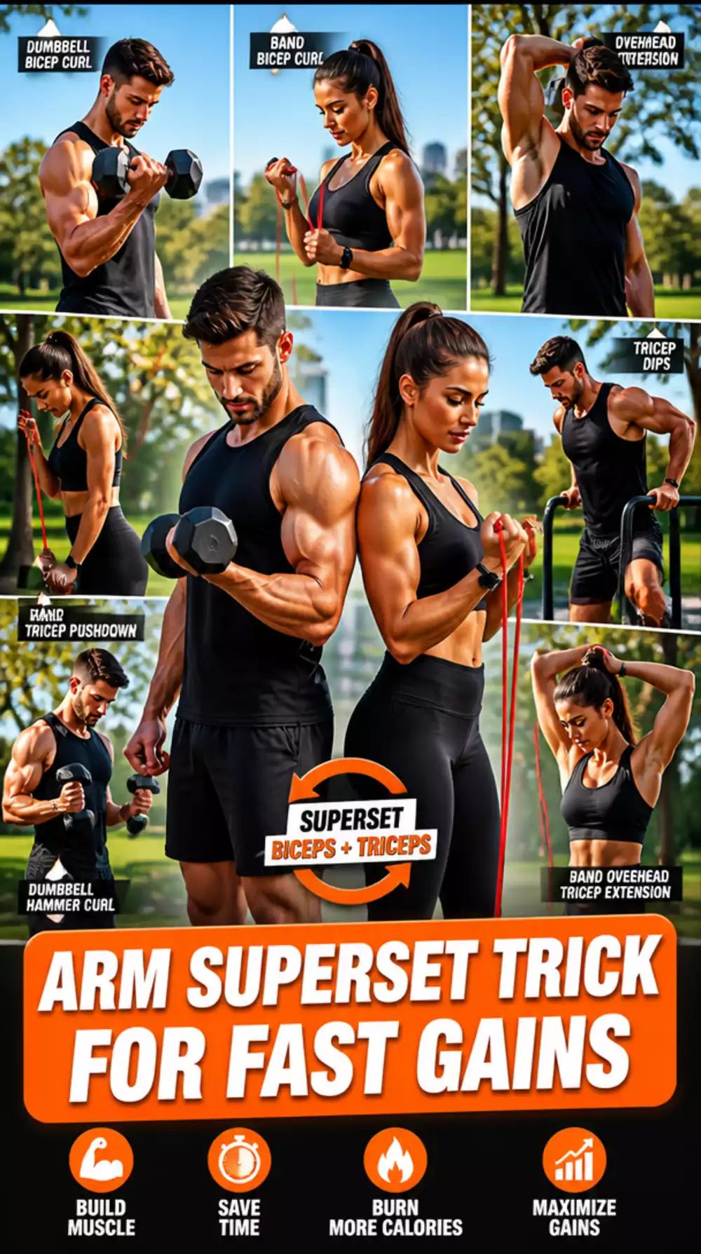 The Arm Superset Trick That Pumps Biceps and Triceps in 20 Minutes