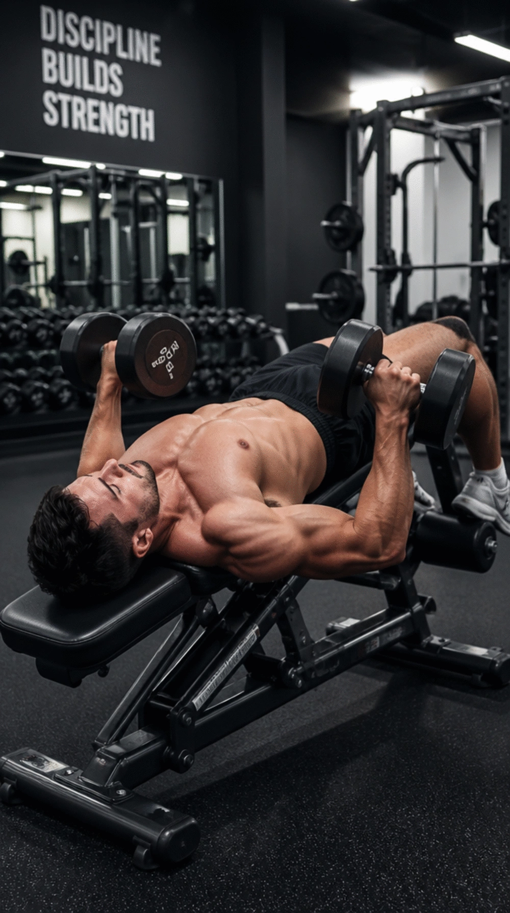 Decline Dumbbell Press for Men That Defines the Lower Chest Clearly