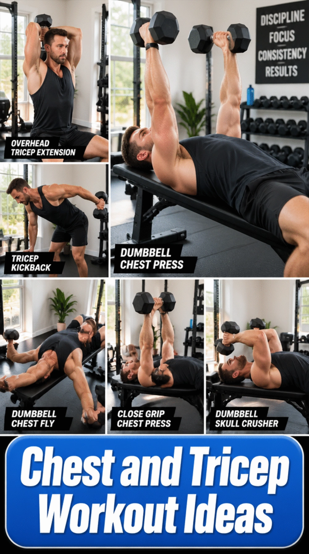 Men's Dumbbell Chest and Tricep Day That Maximises Push Day Volume