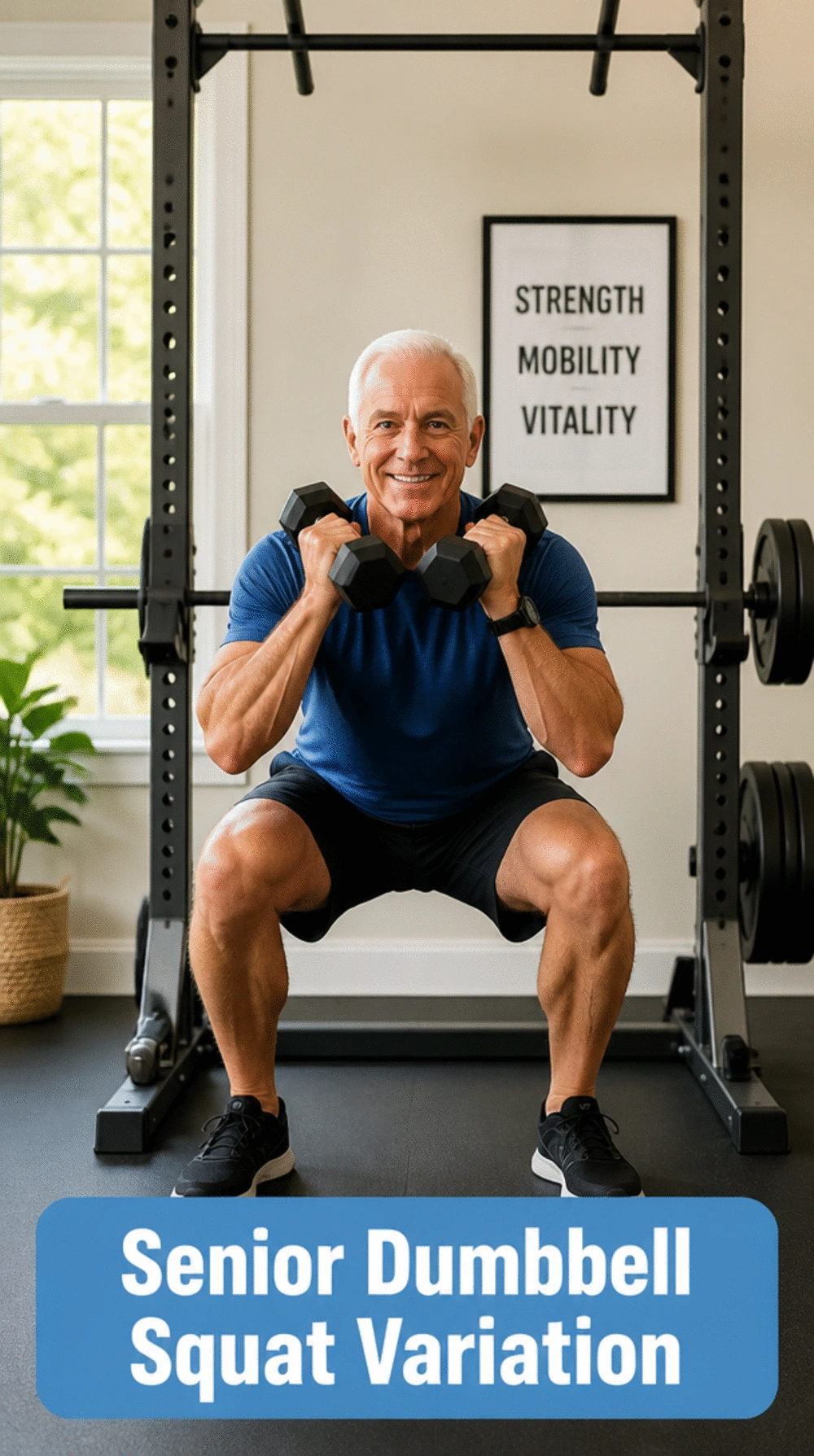 Senior Dumbbell Squat Variation That Builds Leg Strength Safely