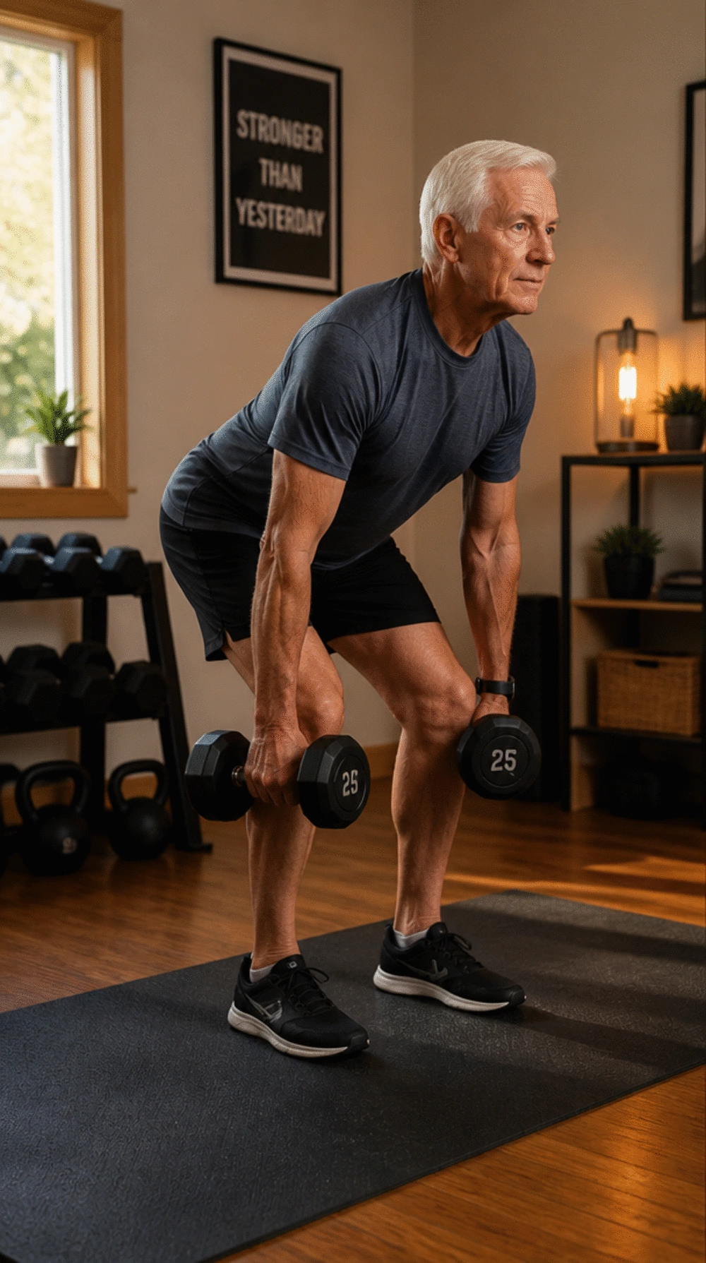 Dumbbell Deadlift for Seniors That Strengthens the Hip and Posterior Chain
