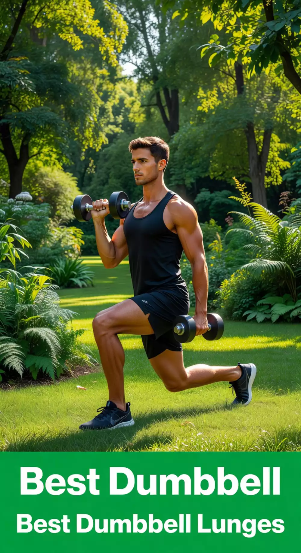 Dumbbell Lunge Variation That Targets Glutes and Hamstrings Together