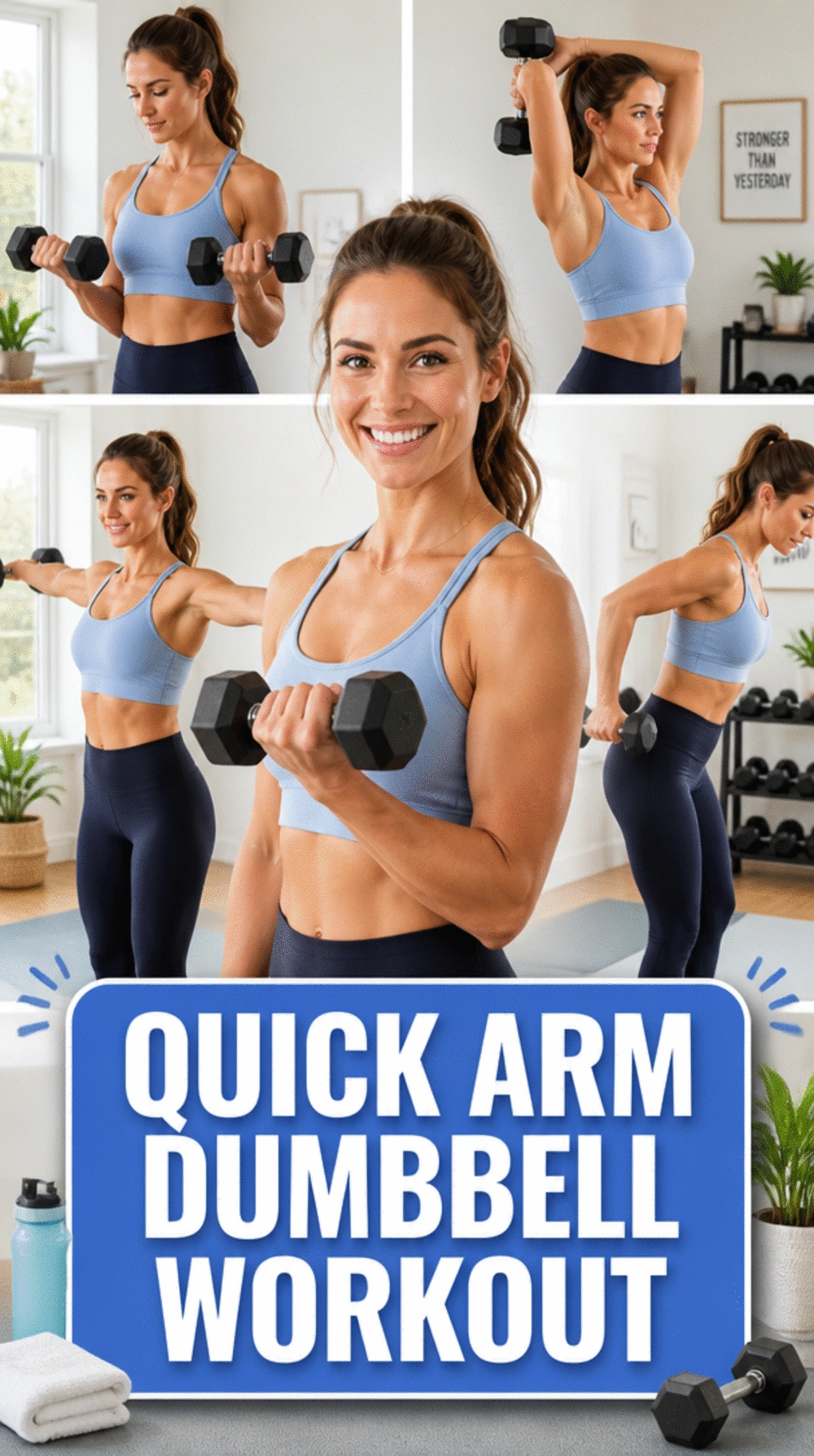 Women's Arm Dumbbell Routine That Fits into a 15-Minute Session