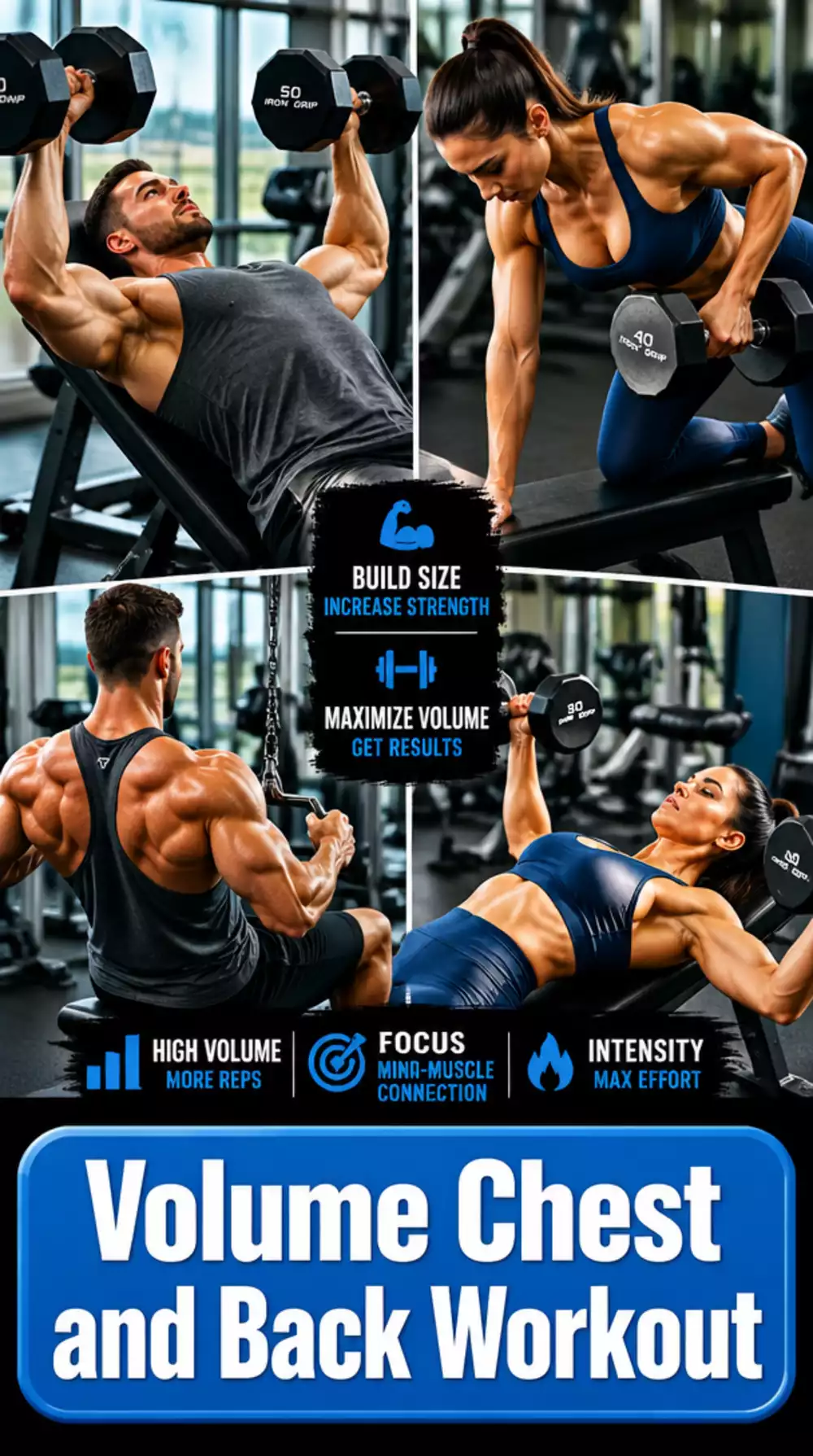 Volume Dumbbell Chest and Back Day That Builds Size Fast