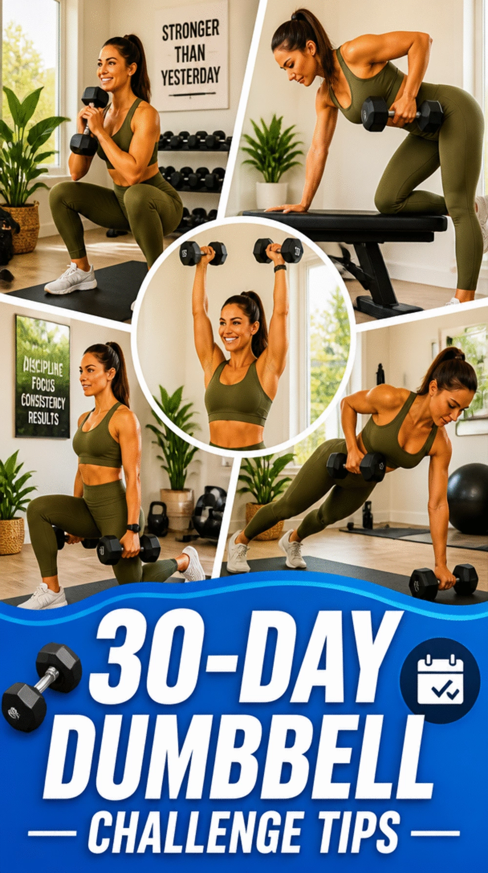 30-Day Dumbbell Challenge That Builds Strength from Day One to Day Thirty