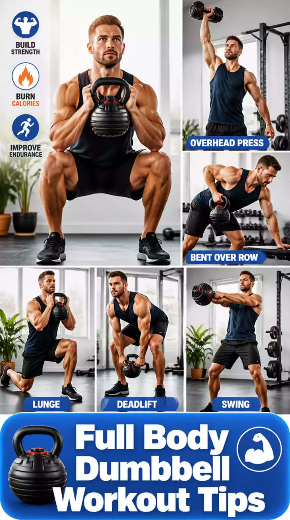 3-Day Full Body Dumbbell Plan for People with a Busy Schedule