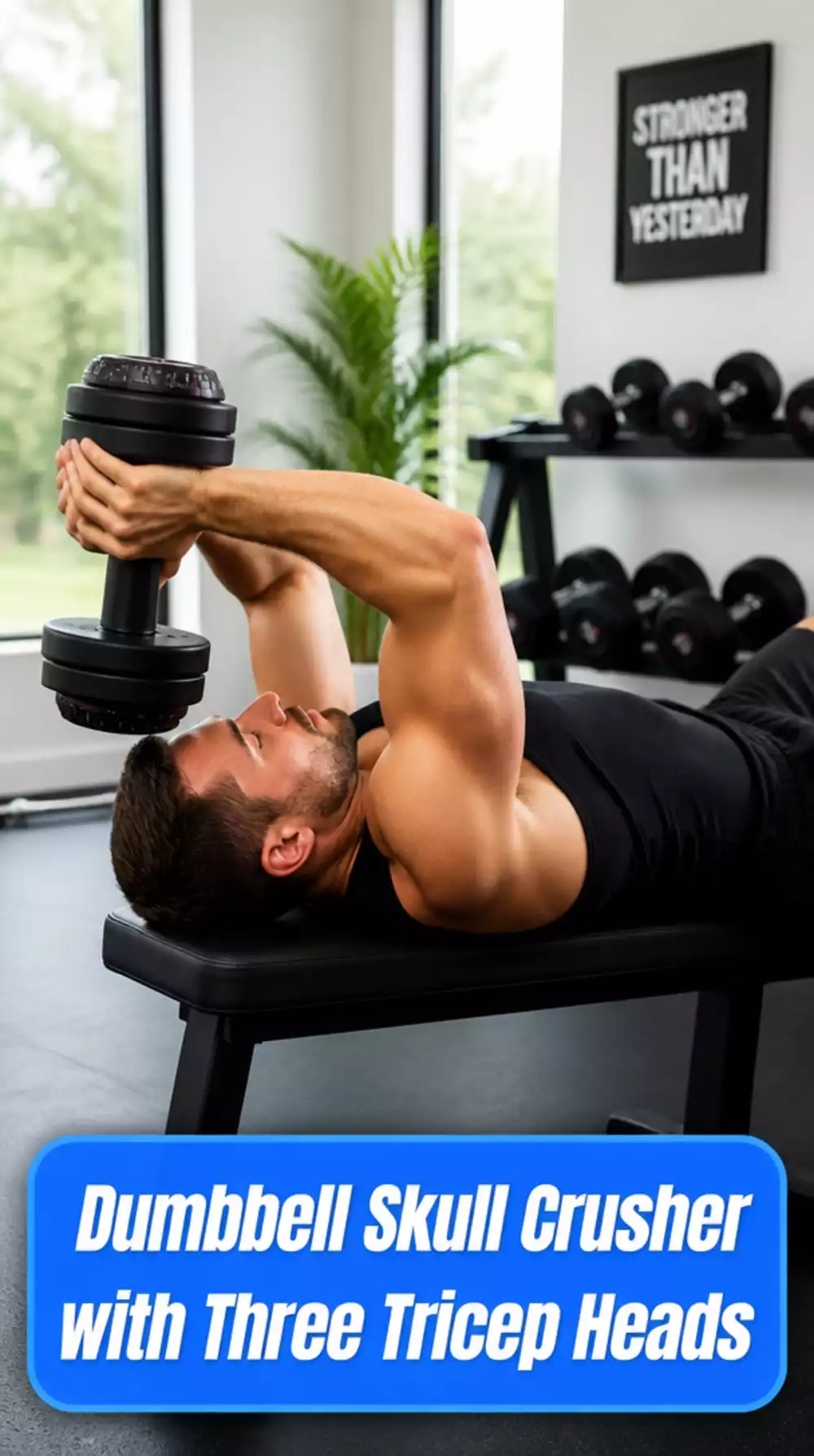 Dumbbell Skull Crusher That Targets All Three Tricep Heads
