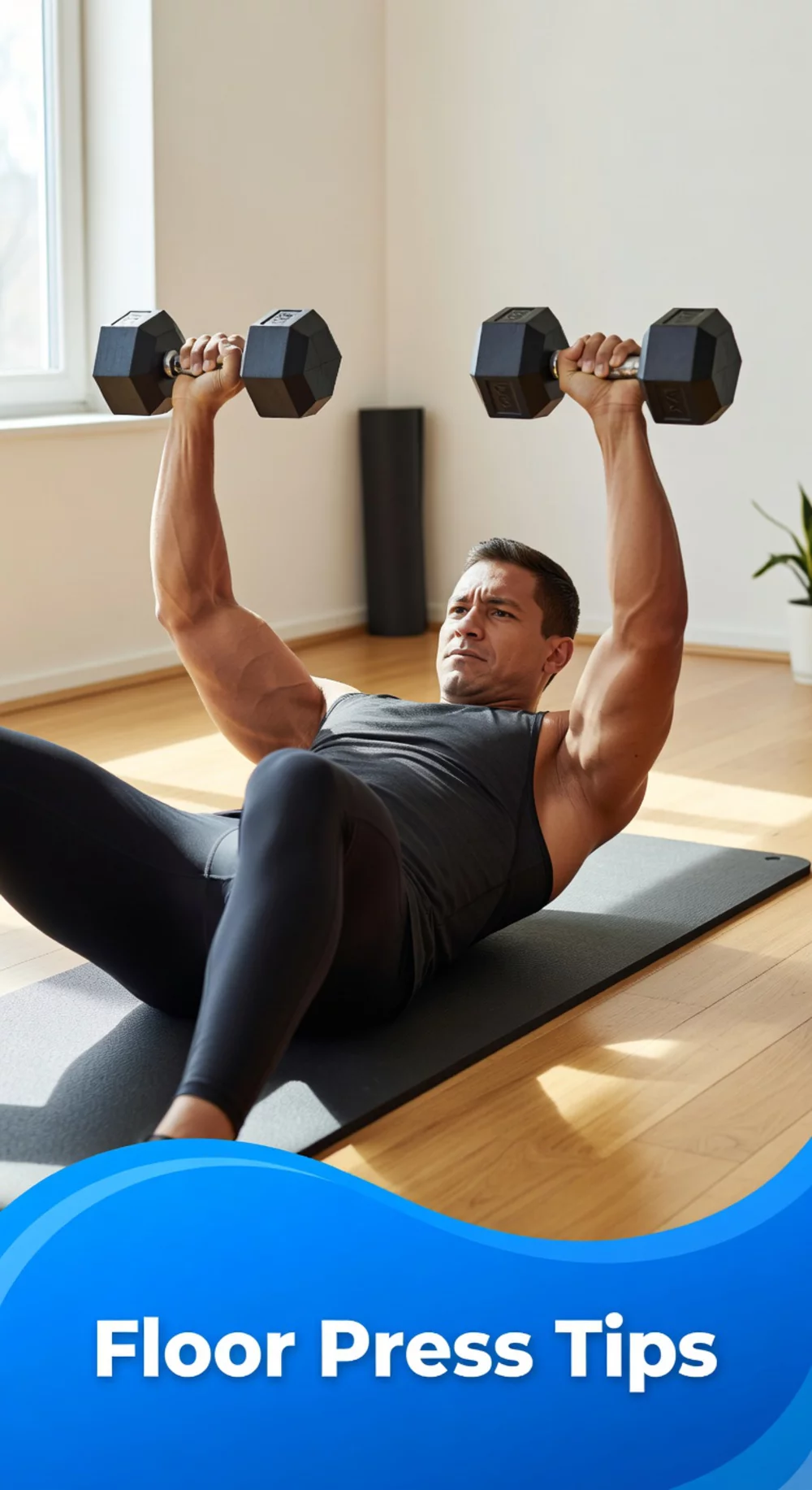 Dumbbell Floor Press That Builds Chest Strength Without Any Bench