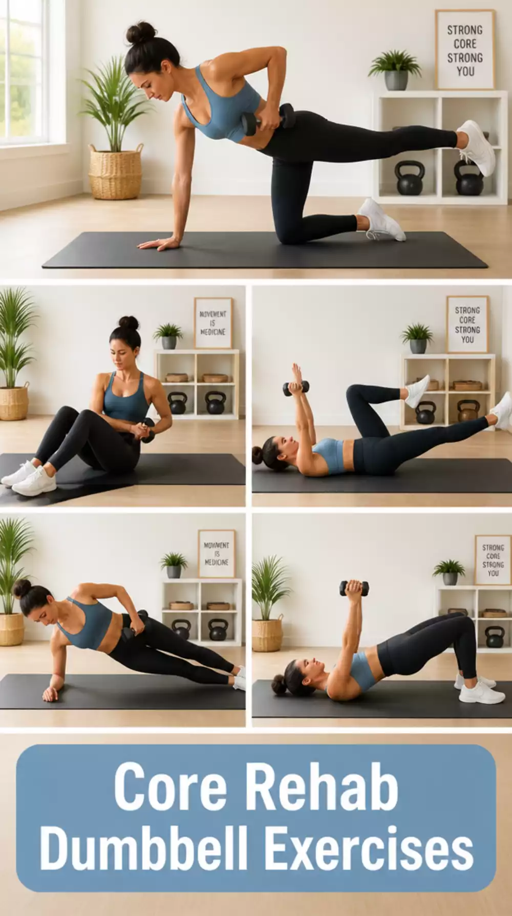 Dumbbell Core Rehab Workout That Rebuilds Stability After Back Injury
