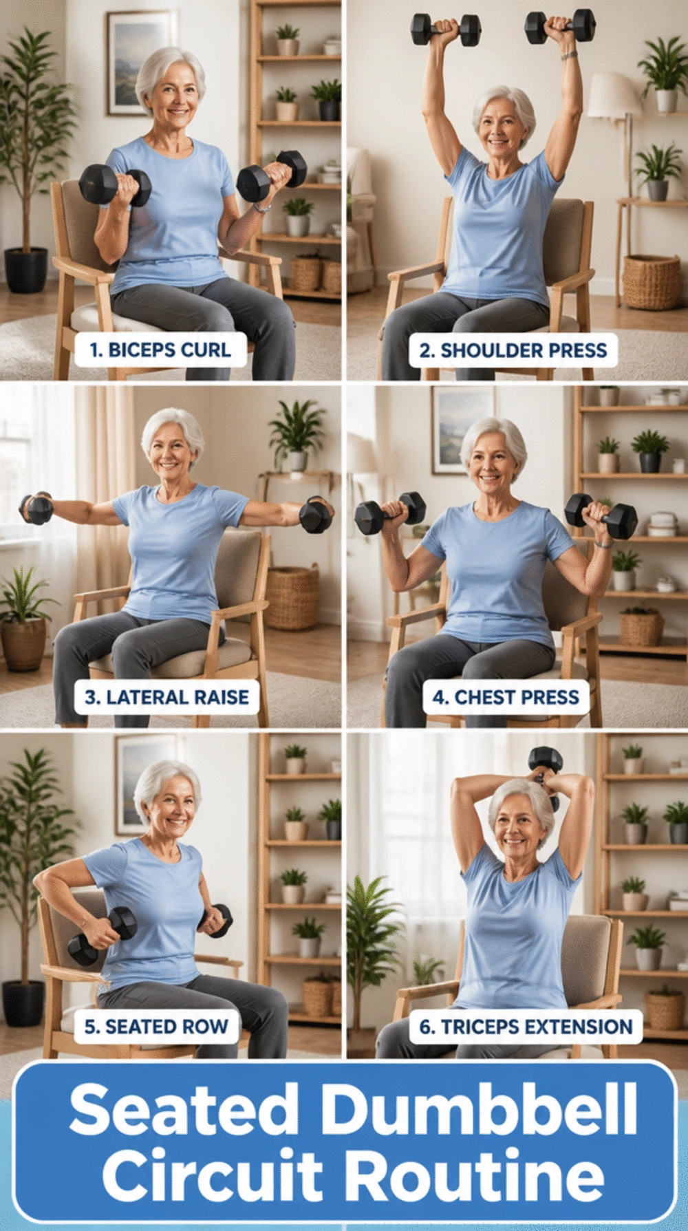 The Seated Dumbbell Circuit Trick That Makes Senior Training Consistent