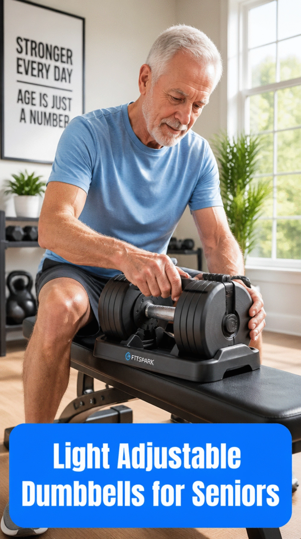 Light Adjustable Dumbbells That Are Safe and Easy for Seniors to Use