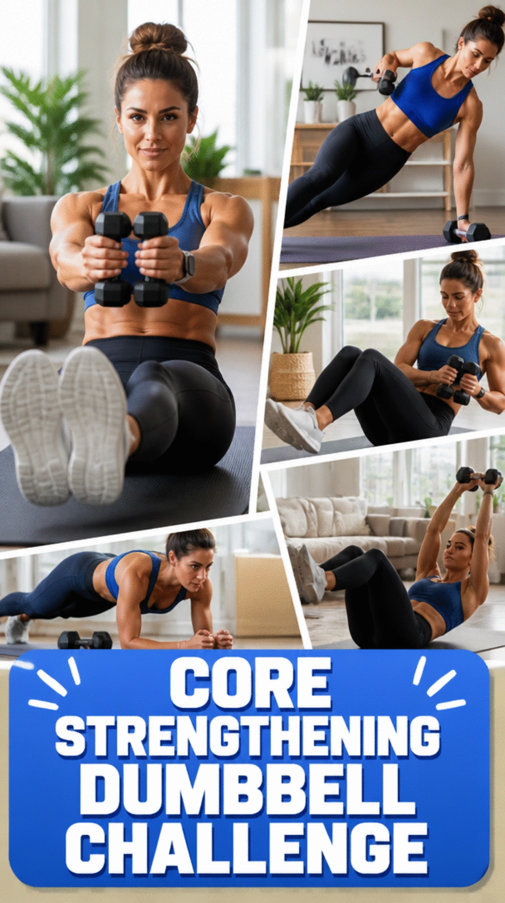 30-Day Dumbbell Core Challenge That Tightens the Midsection Daily