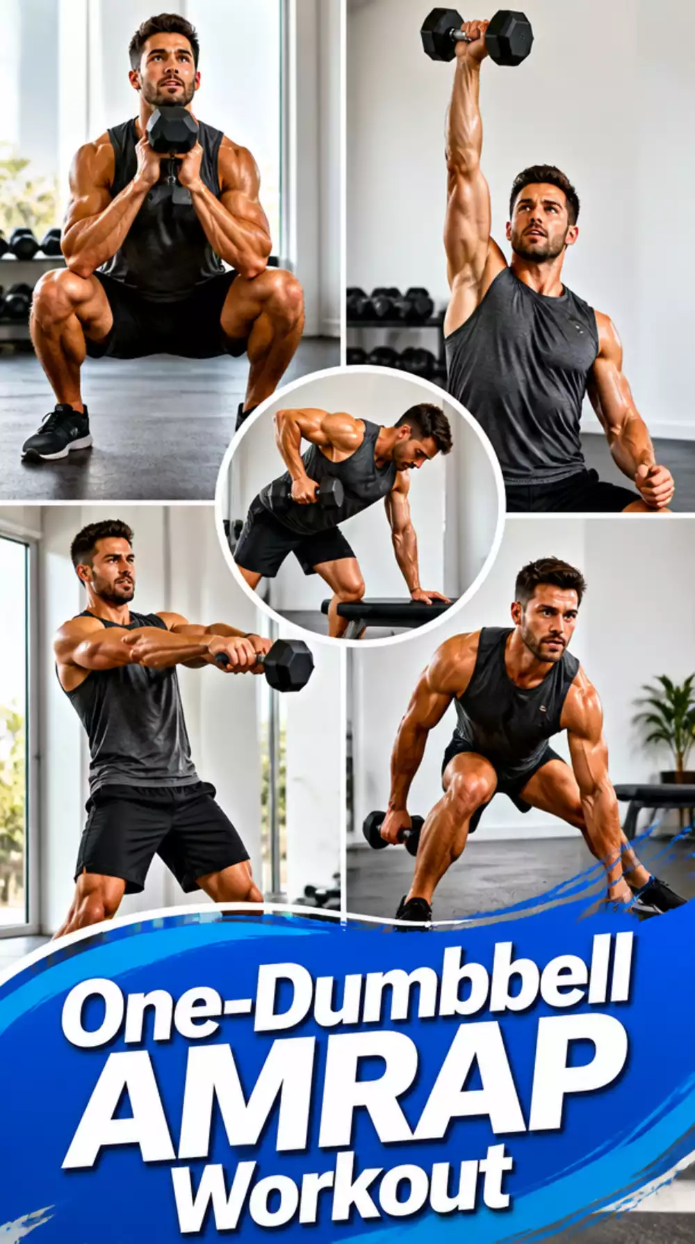 One-Dumbbell AMRAP Workout That Gets Hard Fast and Burns Deep
