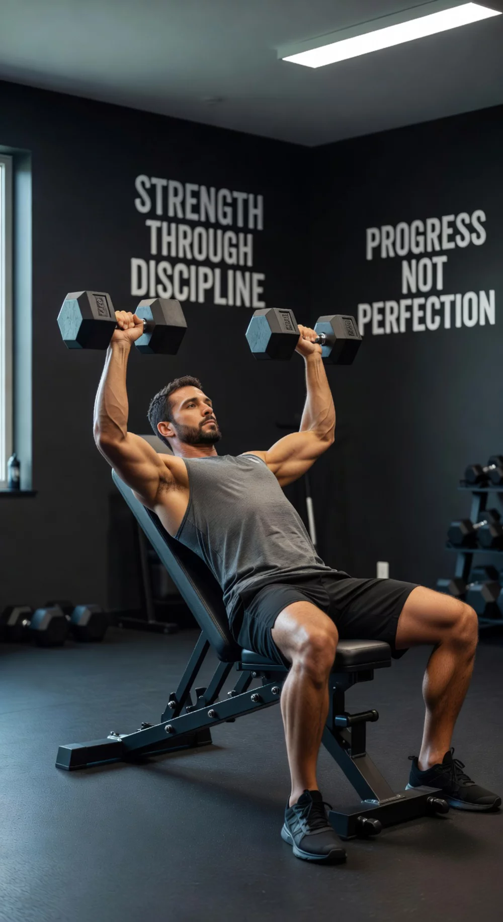 Heavy Dumbbell Chest Press That Grows the Pecs Without a Barbell