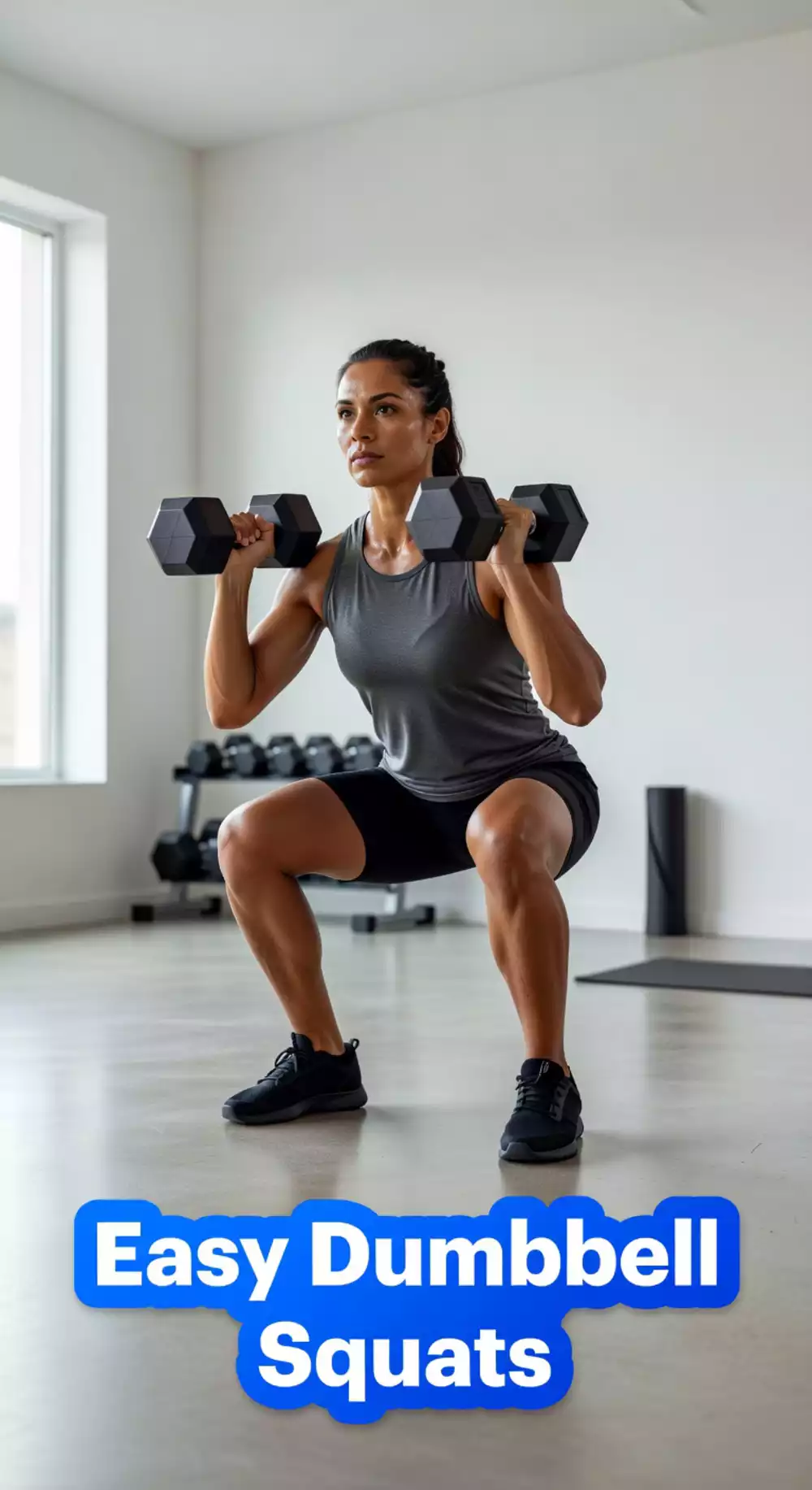 Dumbbell Squat That Builds Quad and Glute Strength at Home