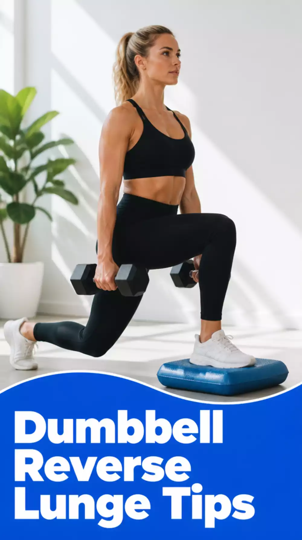 Dumbbell Reverse Lunge That Strengthens Quads Without Knee Strain