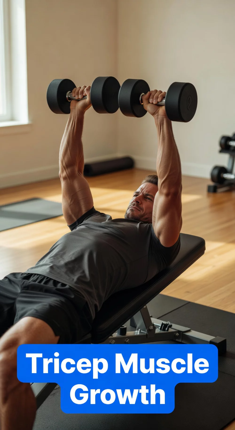 Skull Crusher Dumbbell Exercise That Adds Size to Triceps