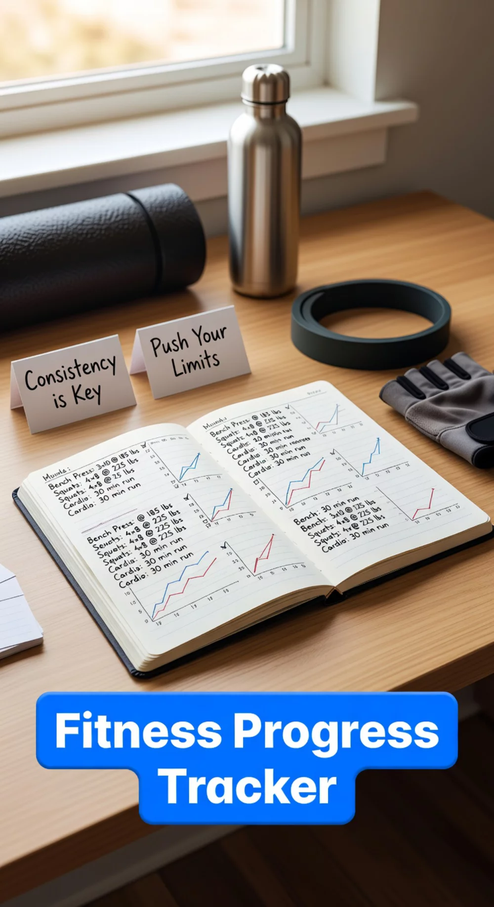 Dumbbell Workout Log That Tracks Volume and Progress Across 45-Minute Sessions