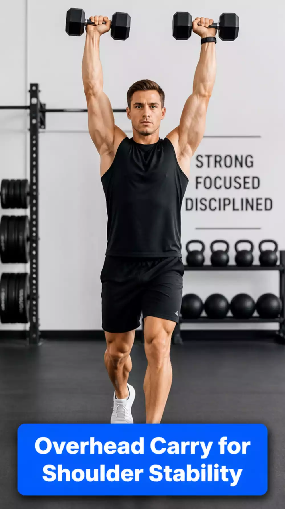 Dumbbell Overhead Carry That Builds the Shoulder Stability Used Everywhere