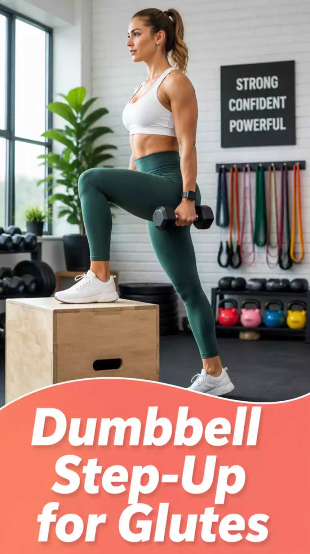 Dumbbell Step-Up That Sculpts Glutes and Builds Single-Leg Strength