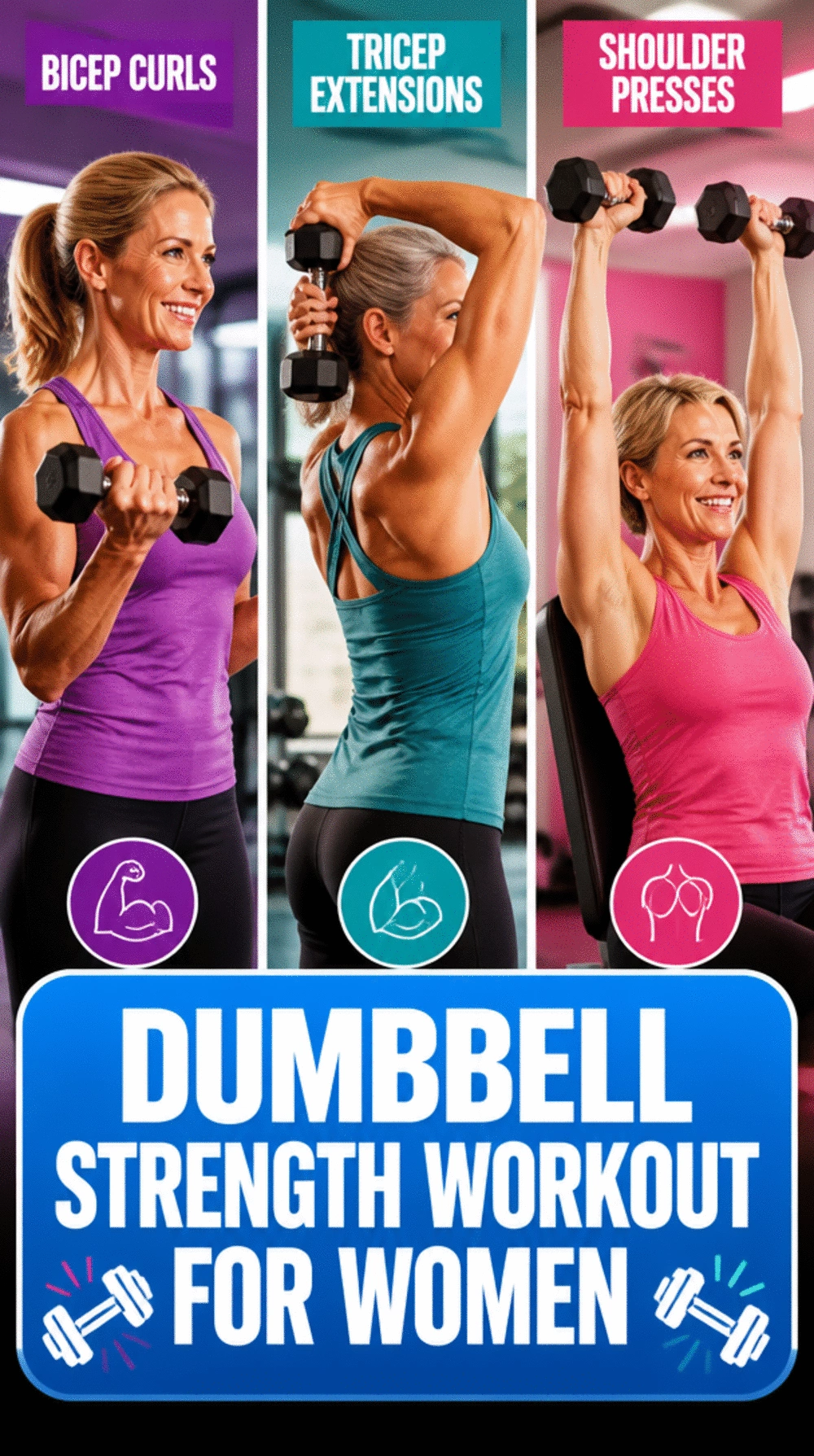 Dumbbell Strength Workout for Women Over 40 to Preserve Lean Muscle